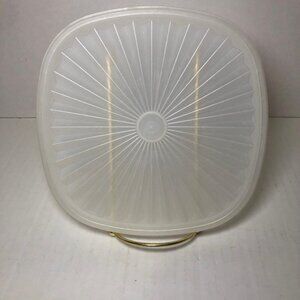 Tupperware Servalier Replacement Lid ONLY 839-18 Sheer Vintage